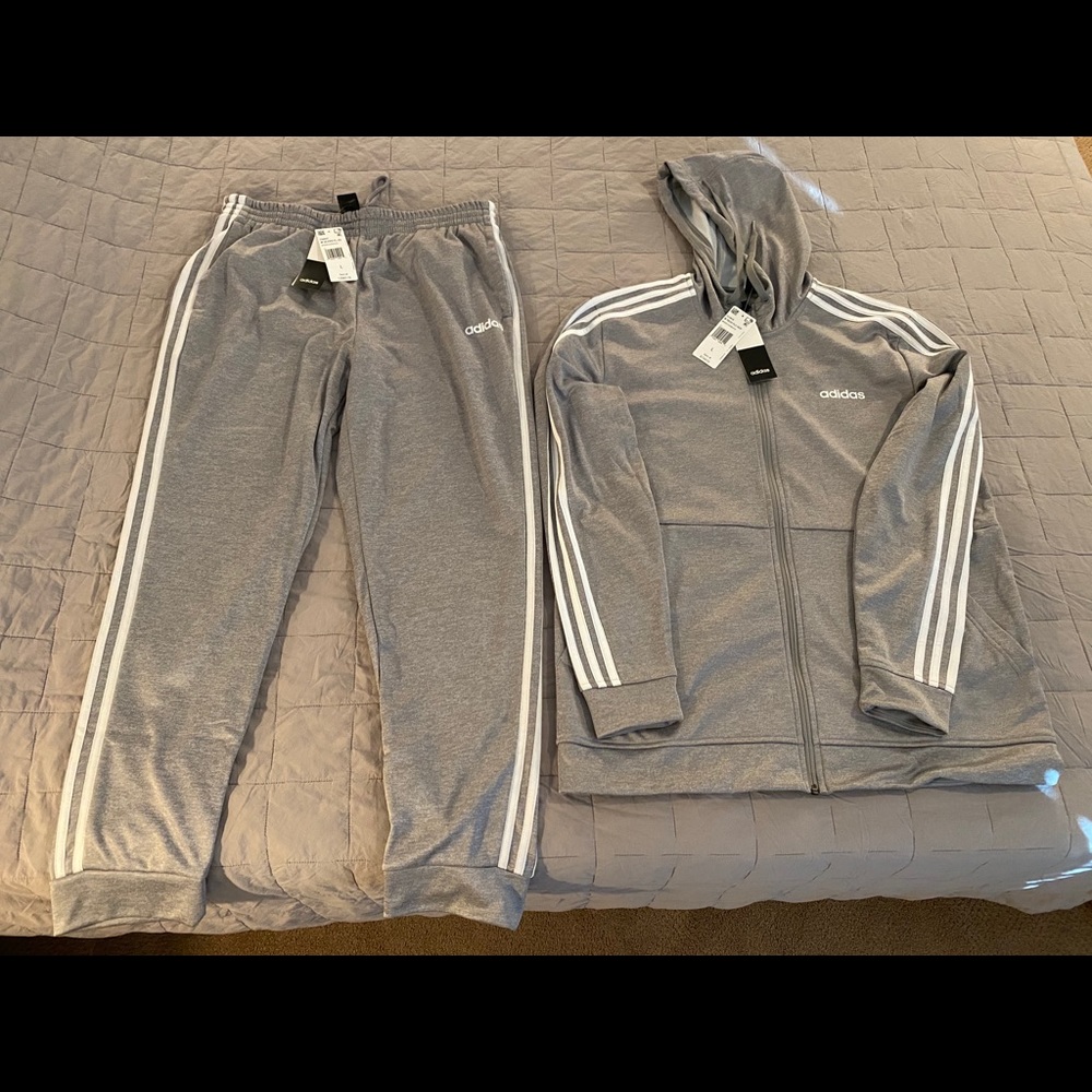 Grey Adidas jumpsuit